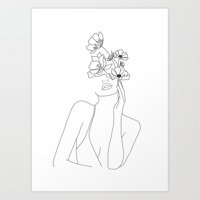 minimal-line-art-woman-with-flowers-prints (1)